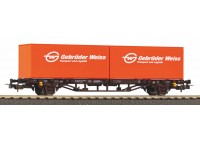 Vagon portcontainer "Gebrüder Weiss" ÖBB - H0 PIKO 97151